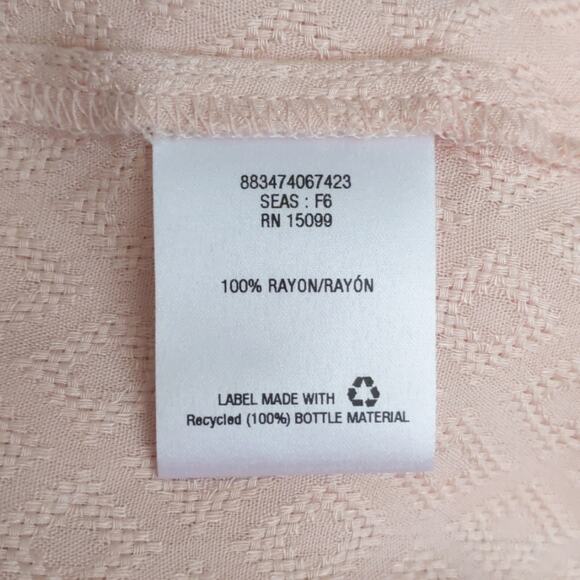 Metaphor Geometric Diamond Pattern Pink Blouse S - Picture 8 of 9